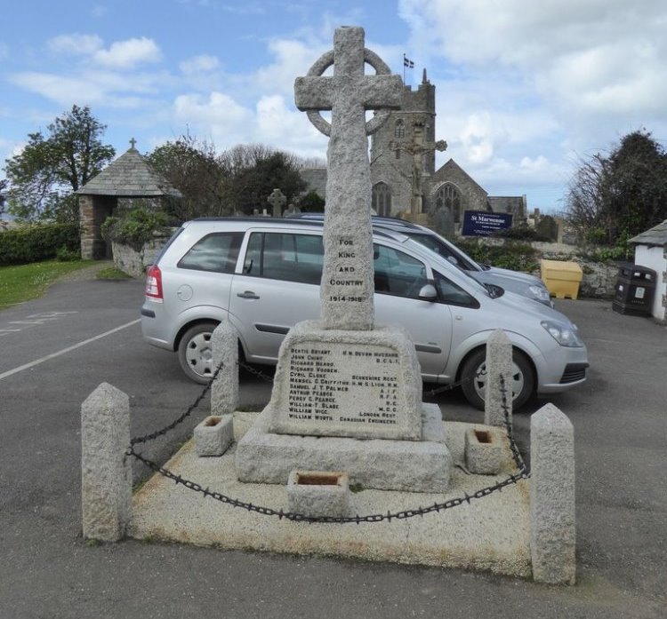 War Memorial Marhamchurch #1