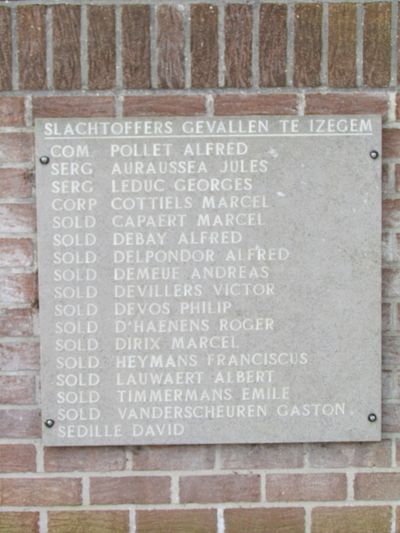 Memorials Second World War Izegem #2