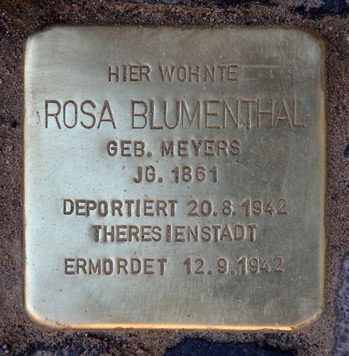 Stolperstein Schsische Strae 72 #1