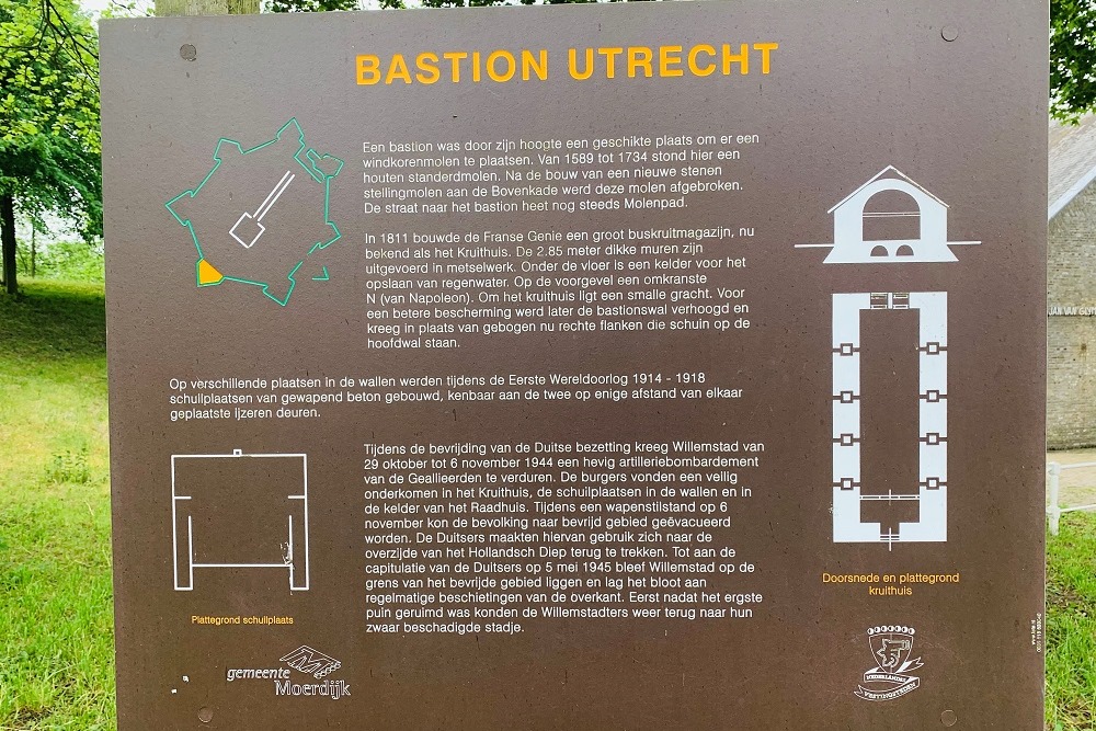 Voormalig Kruithuis Bastion Utrecht Willemstad #4