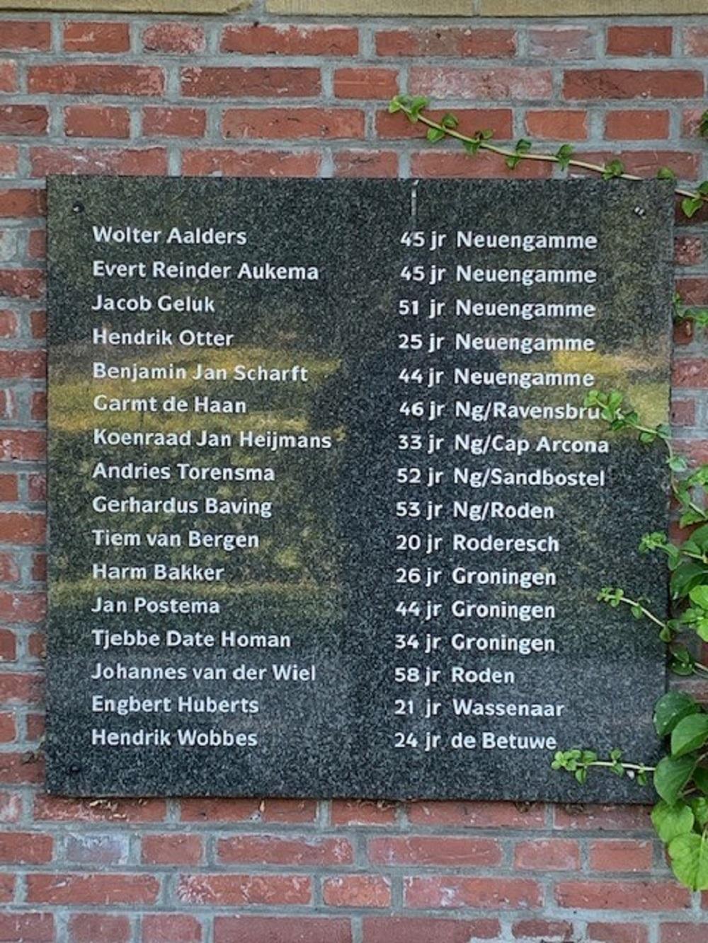 Oorlogsmonument Begraafplaats Roden #5