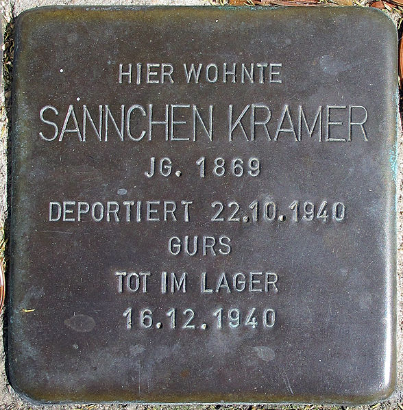 Stolpersteine Sandstrae 3