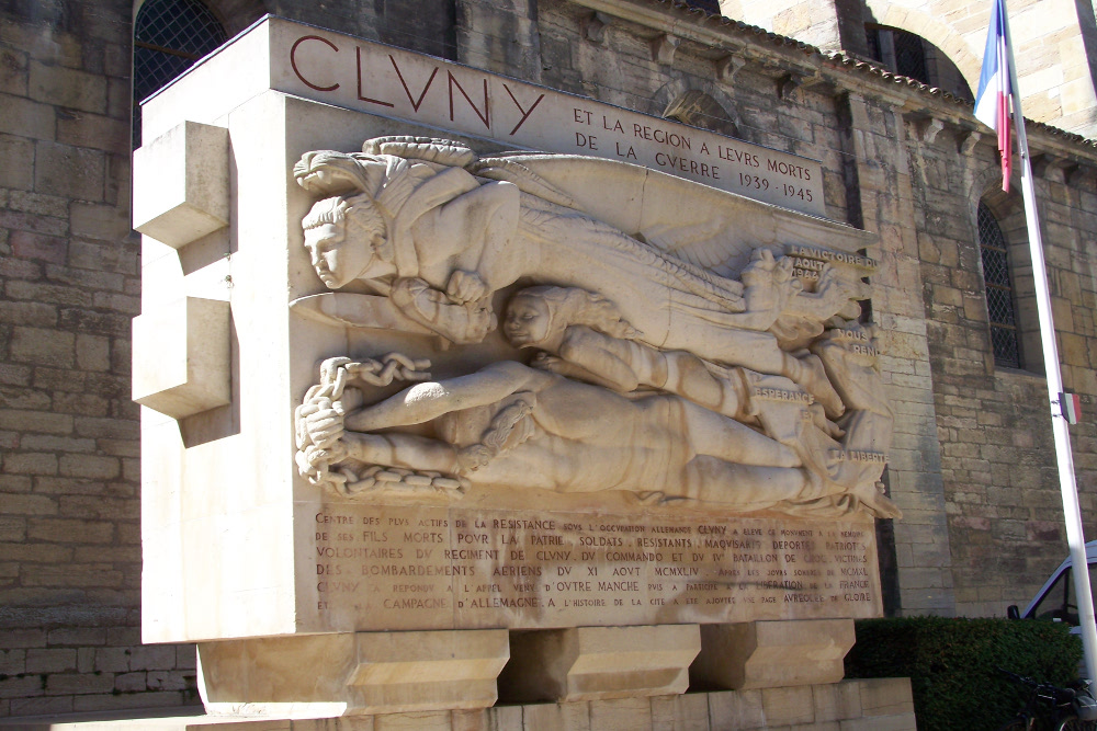 Monument Gevecht Bois Clair en Bombardement op Cluny