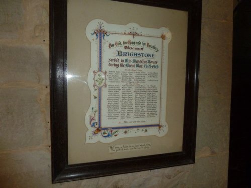 War Memorial St. Mary Church Brighstone