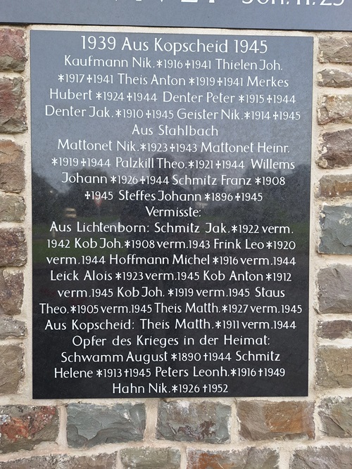 War Memorial Lichtenborn #3