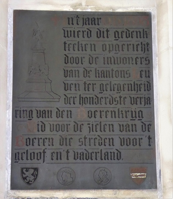 Memorial Boer War Saint Peter's Church #3