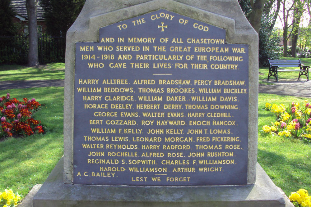 War Memorial Chasetown #1