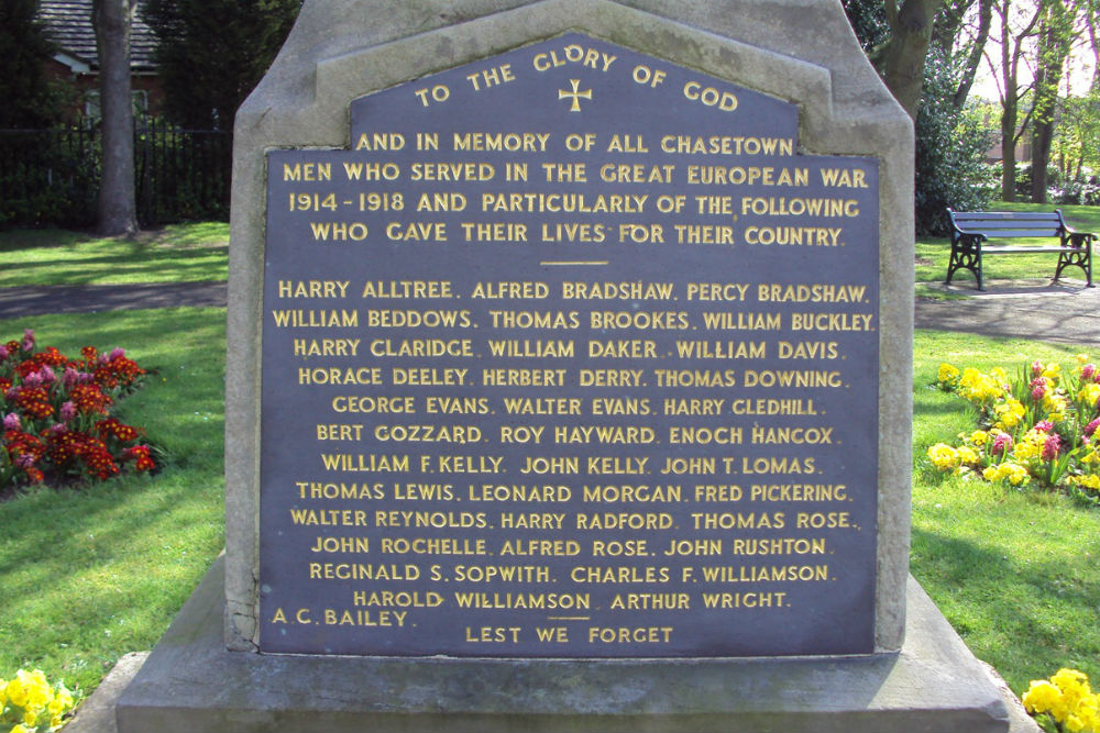 Oorlogsmonument Chasetown