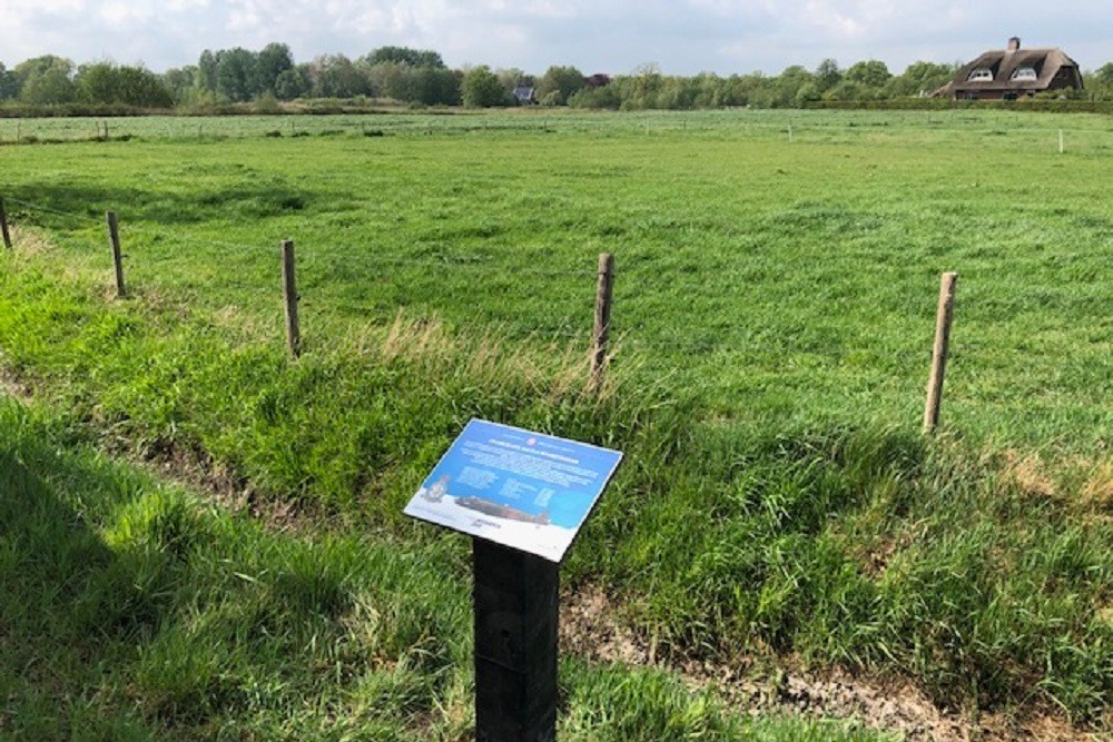 Crashlocatie Halifax MK II Blokkendijk Wierden #2