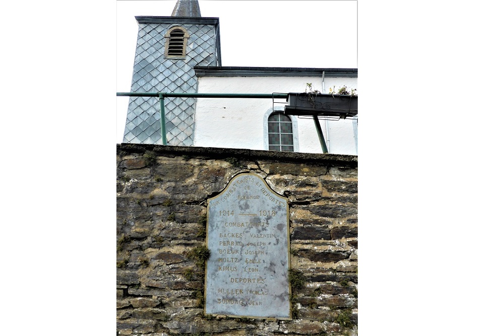 Memorial First World War Bodange