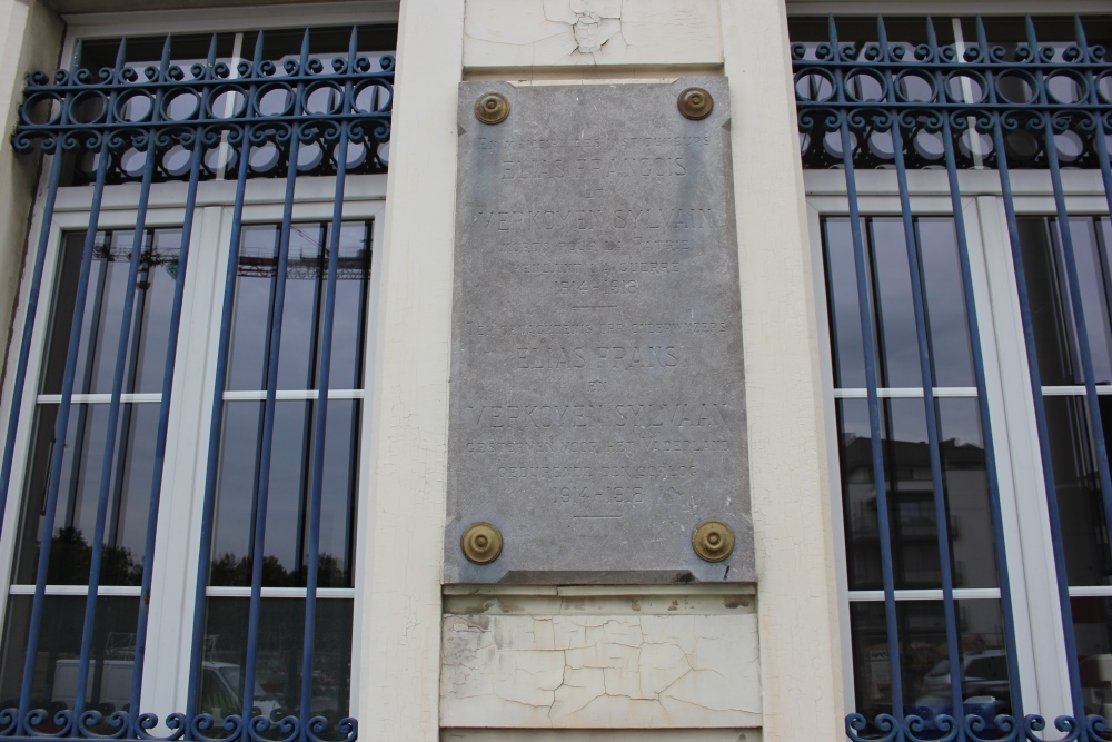 Commemorative Plate Fallen Schoolteachers Anderlecht #2