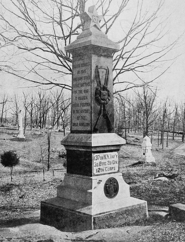 137th New York Volunteer Infantry Regiment Monument #1
