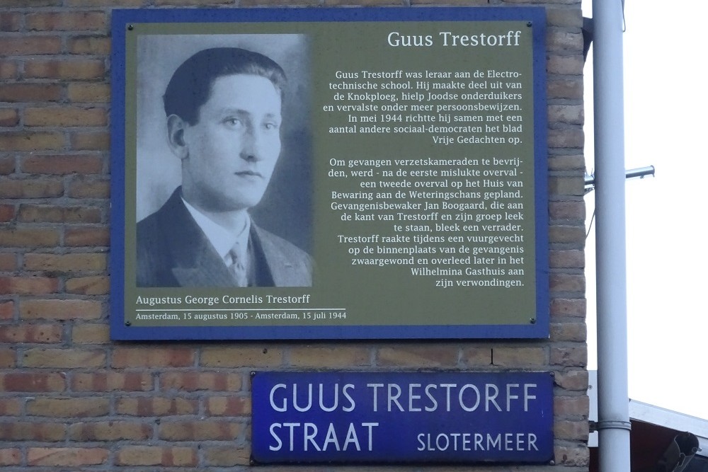 Herdenkingsborden Slotermeer Guus Trestorffstraat #2