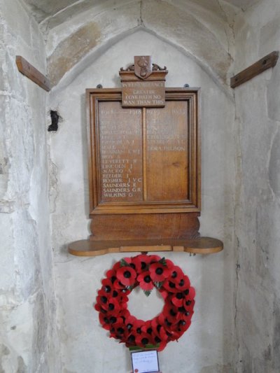 Oorlogsmonument St. James Church #1