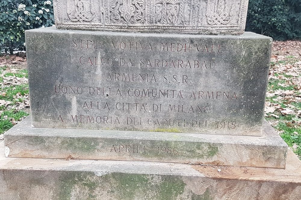 Armenian Memorial of WW I Milan #1