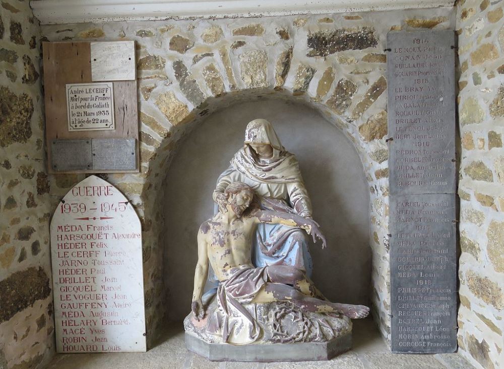 War Memorial Tréguidel Church #1