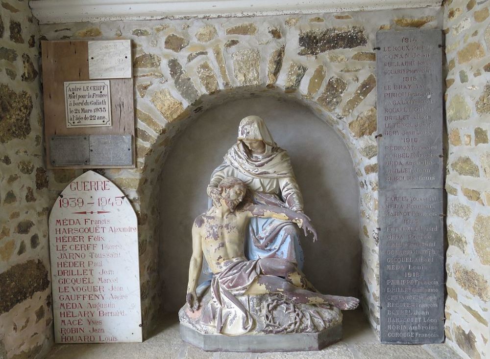 Oorlogsmonument Kerk Trguidel