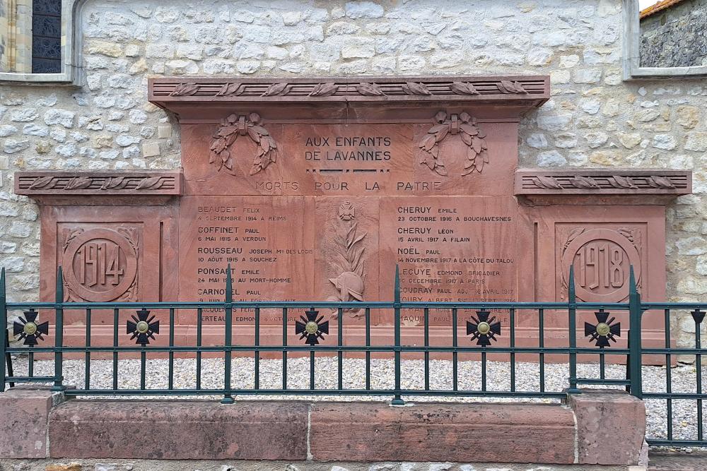 Memorial World War One Lavannes #1