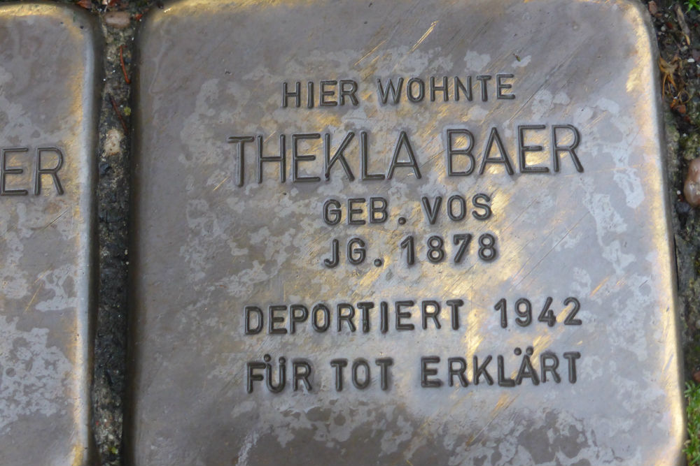 Stolpersteine Poststrae 10 #4