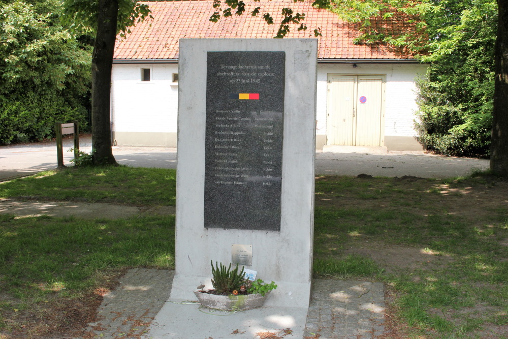 Memorial Explosion June 23, 1945 Eeklo