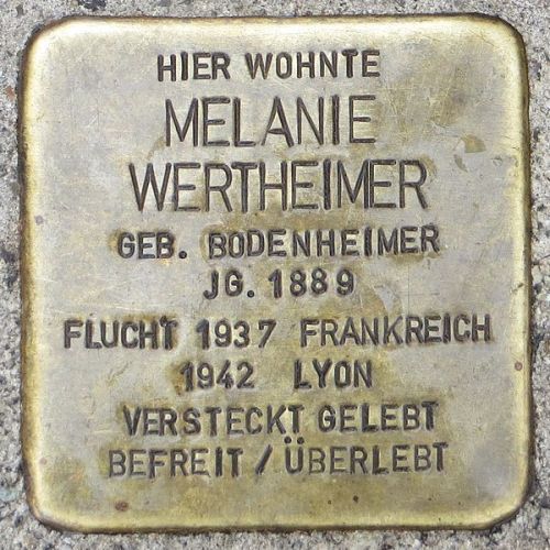 Stolpersteine Groherzog-Friedrich-Strae 9 #3