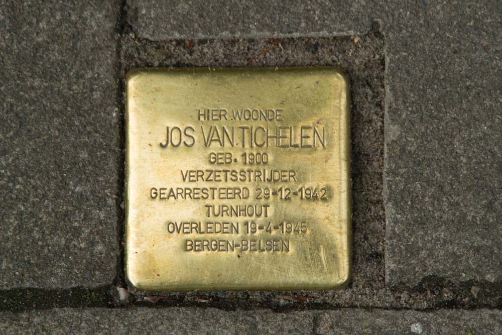 Stumbling stone resistance fighter Jos Van Tichelen
