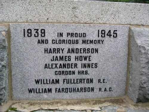 War Memorial Migvie, Logie Coldstone and The Braes #2