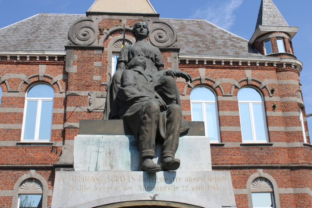 Oorlogsmonument Péronnes-lez-Binche #2