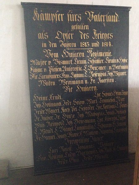 Memorial Wars 1813-1814 Schönberg #1
