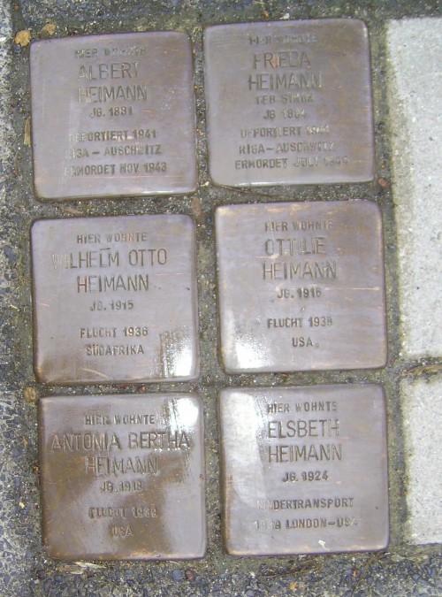 Stumbling Stones Anton-Wattendorff-Straße 14