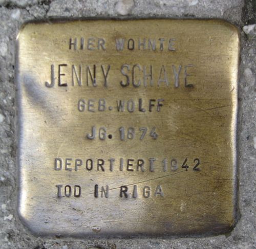 Stolpersteine Steinstraße 2 #3