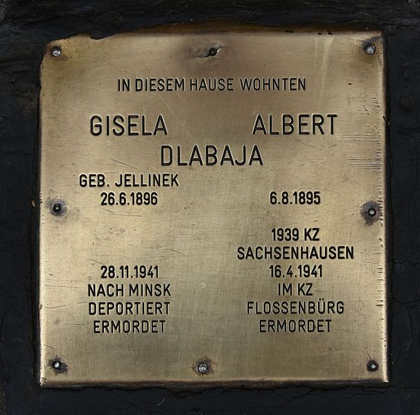 Gedenksteen Troststraße 125 #1