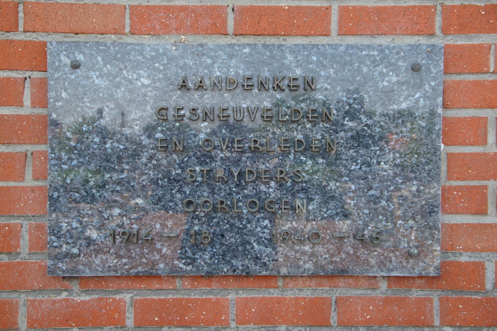 Commemorative Plate Cemetery Welle #1