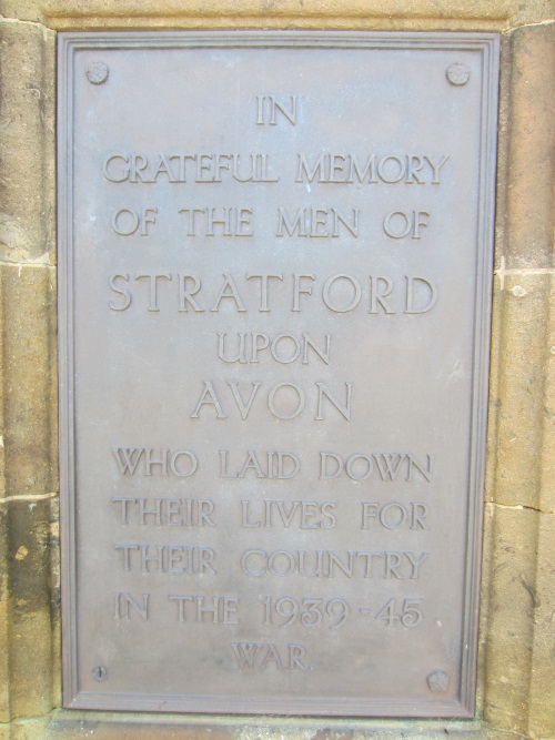War Memorial Stratford-upon-Avon WW2 #2