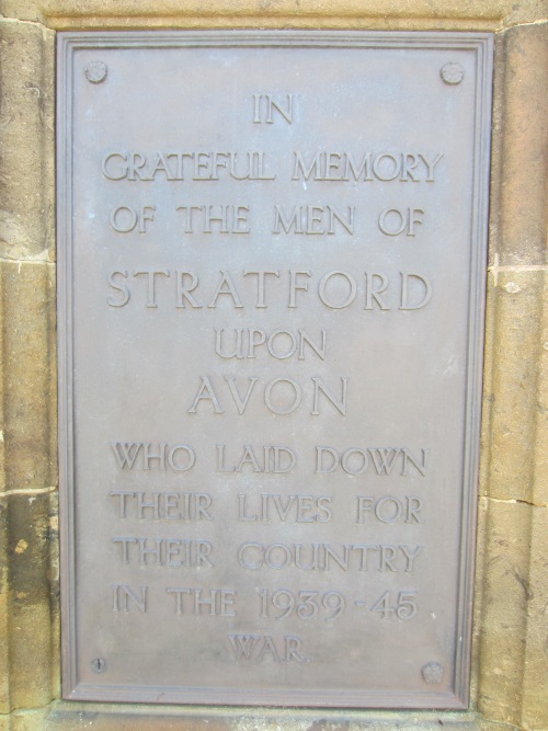 Oorlogsmonument Stratford-upon-Avon WO2 #2