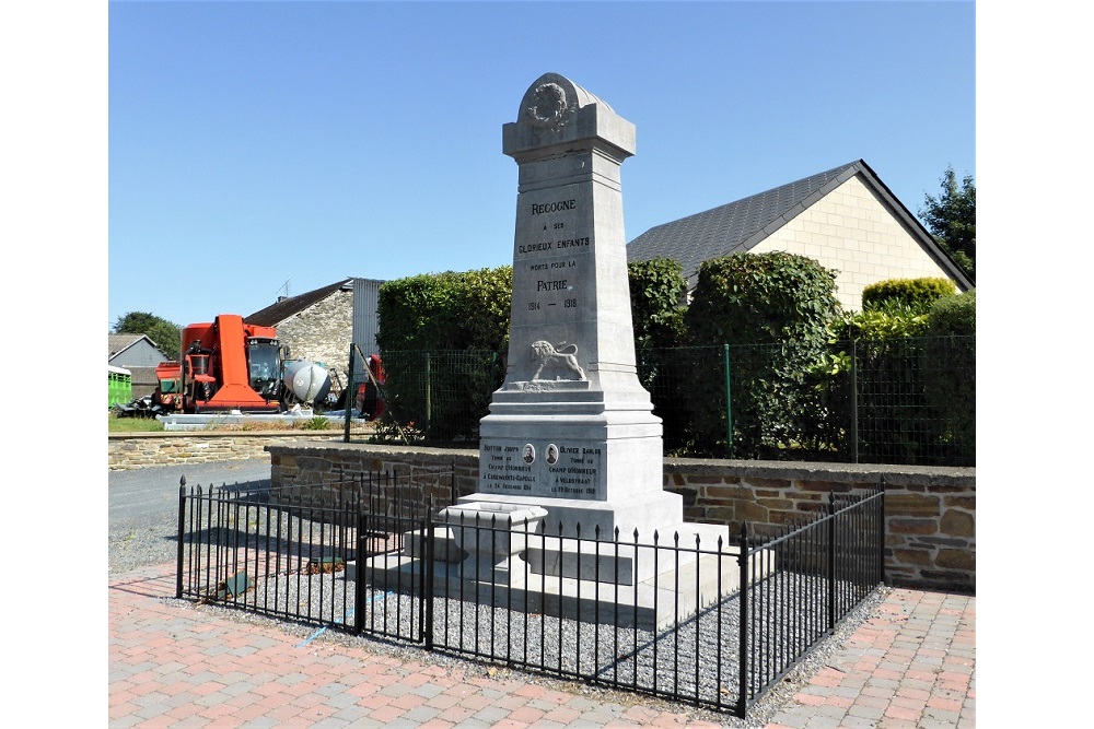 Oorlogsmonument Recogne