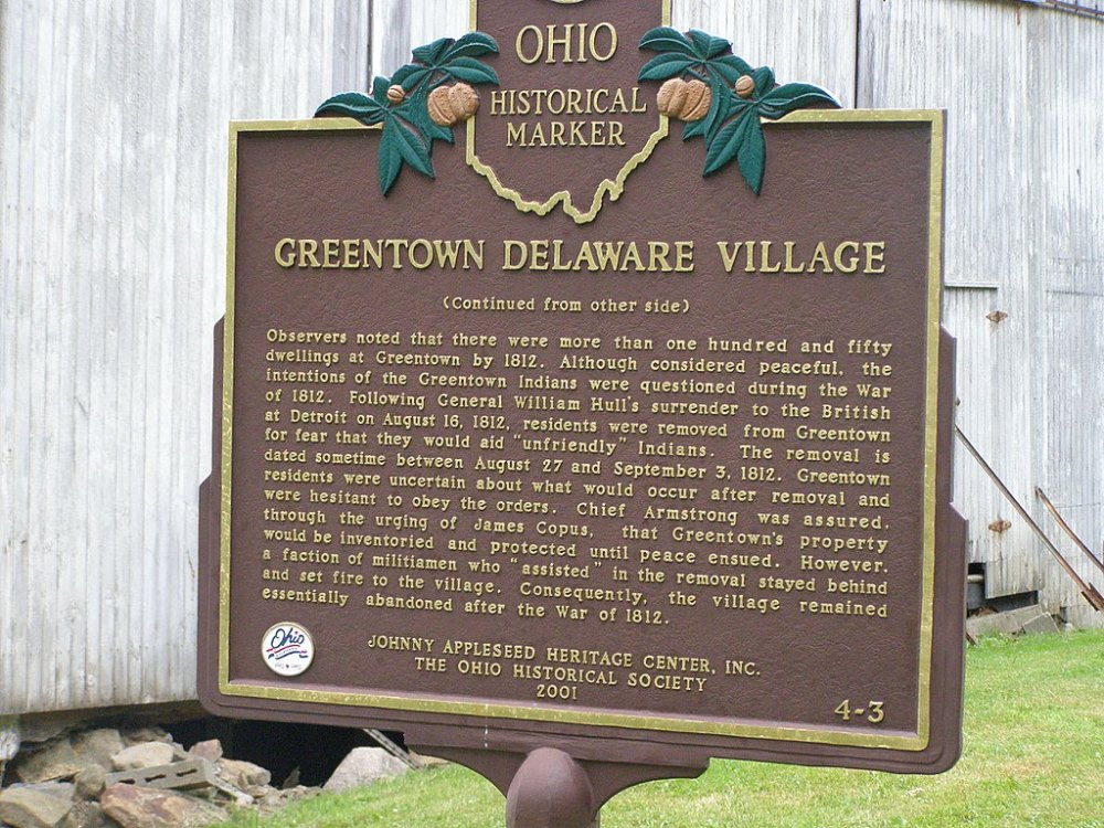 Historisch Informatiebord: Greentown Delaware Village #1