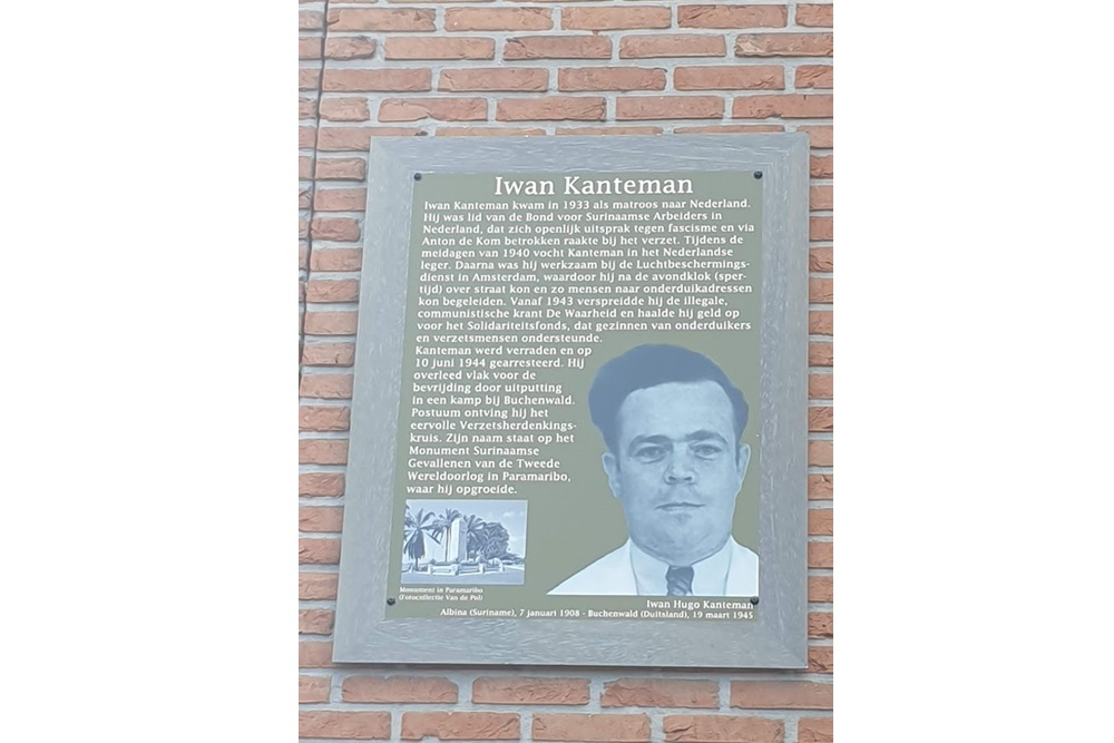 Memorial Plates De Aker Iwan Kantemanplein