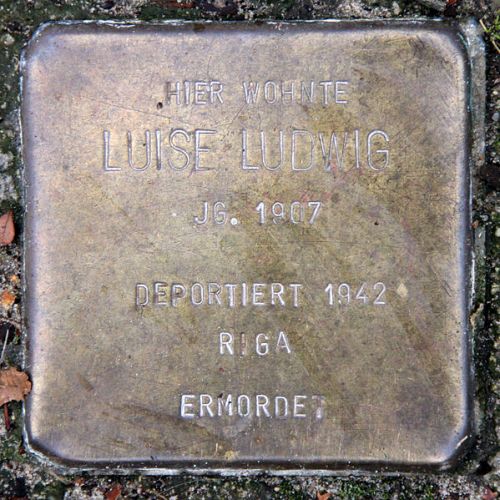 Stolpersteine Gardeschützenweg 96 #3