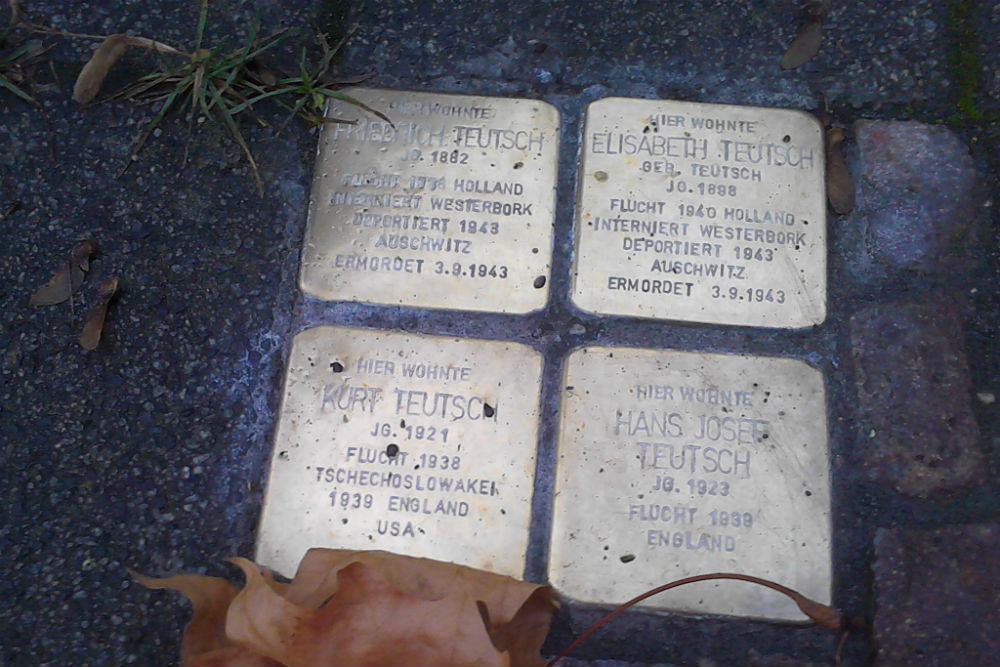 Stumbling stones Eutritzscher Straße 45 #1