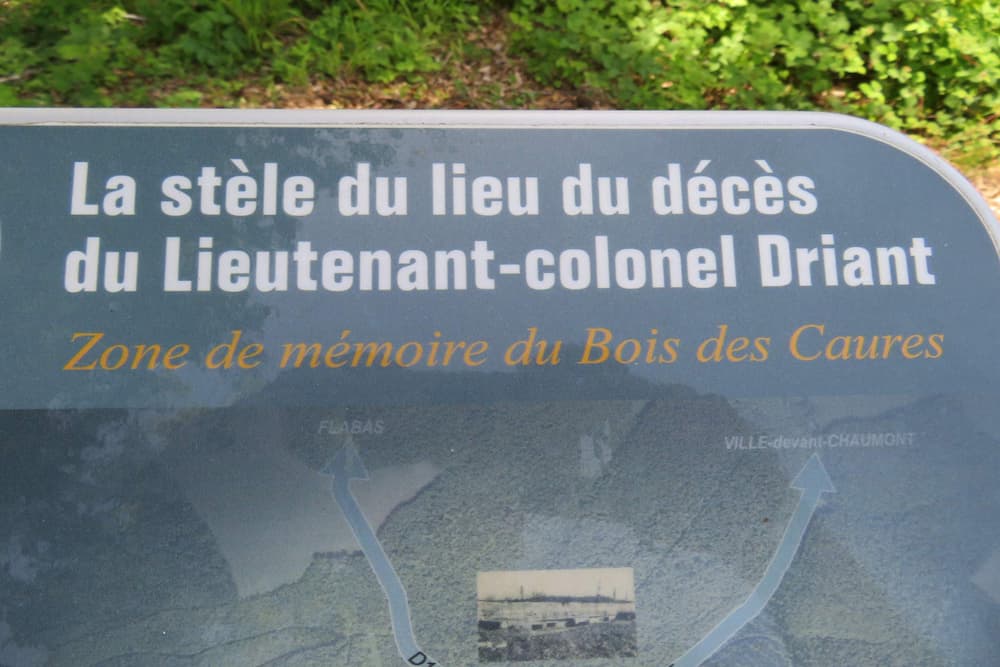 Stèle du Colonel Driant Beaumont-en-Verdunois #1