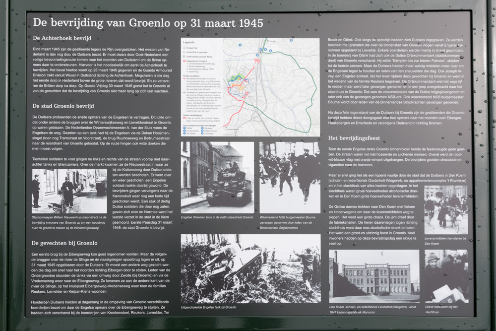 Informatiebord Bevrijding van Groenlo