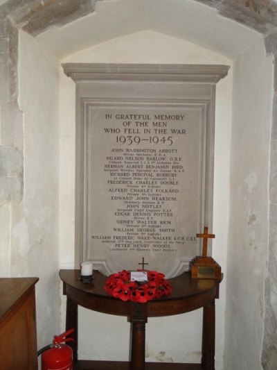 Oorlogsmonument East Bergholt Church #2