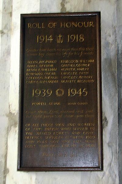 War Memorial St. Mary Church