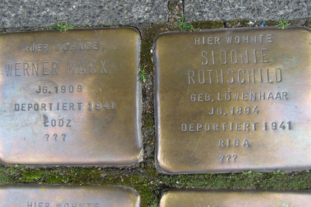 Stumbling Stones Gutenbergstraße 50 #4