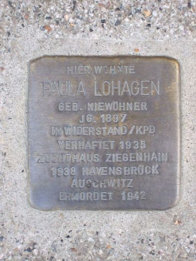 Stolperstein Gartenstrae 27 #1