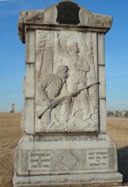 Monument 3rd Michigan Volunteer Infantry Regiment