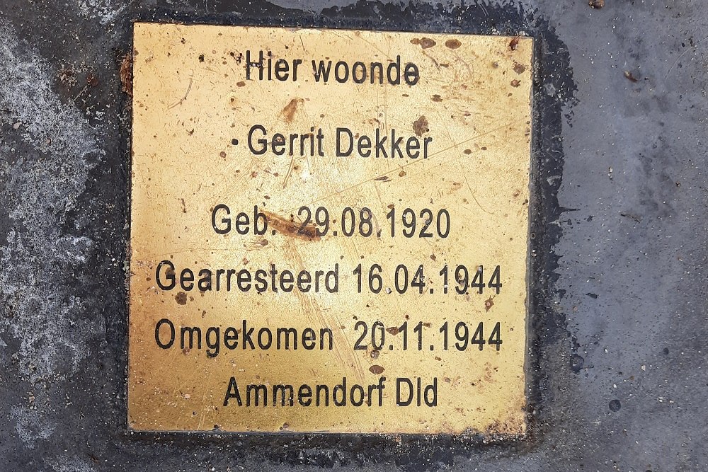 Memorial Stone Albert van Saksenstraat 2 #1