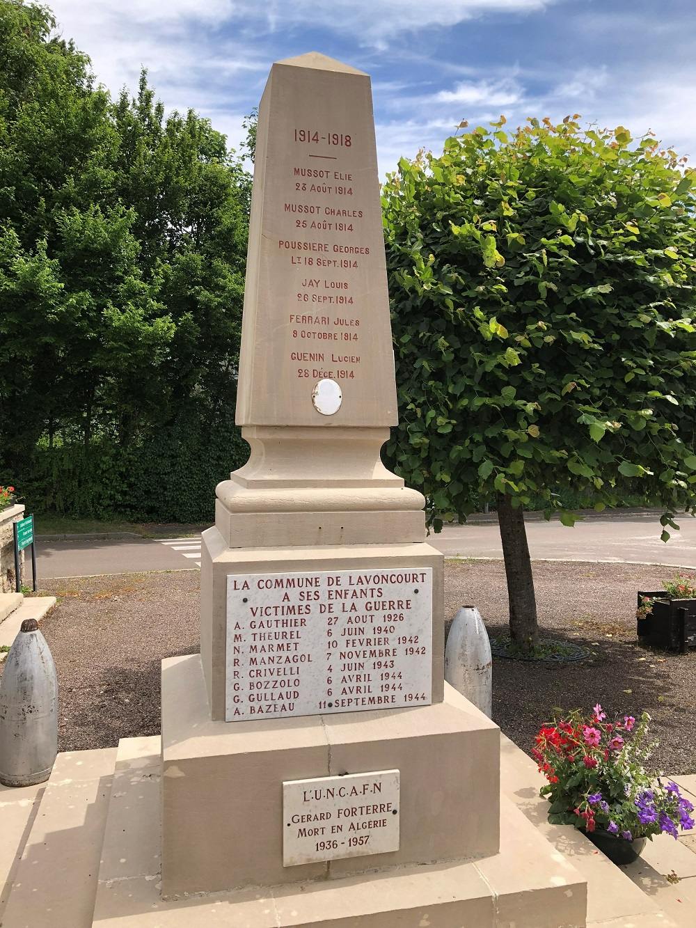 Oorlogsmonument Lavoncourt #4