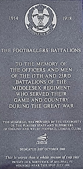 Footballers Battalions Memorial #2